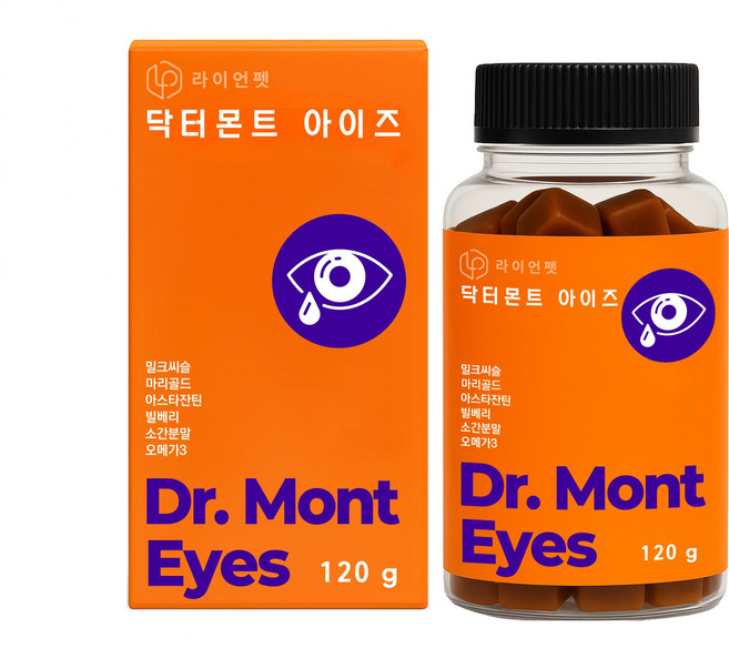 닥터몬트 아이즈 강아지 고양이 눈 눈물 영양제 눈물자국 고함량, 1개, 눈물개선/눈건강