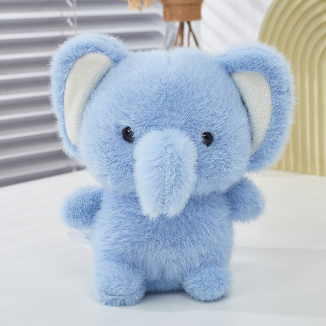 批發桌伴布娃娃玩偶小動物公仔毛絨玩具擺件生日禮物娃娃機兔子, 1個, 小象:16cm
