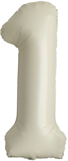 이벤트홀릭 초대형 숫자풍선 40인치 100cm, 1개, 크림 1