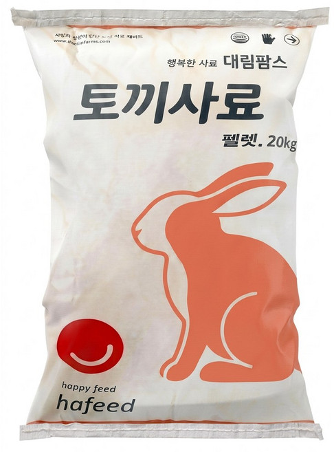 사료영양학교실 토끼사료 20kg 전연령 육성토 애완용 토끼사료, 1세트