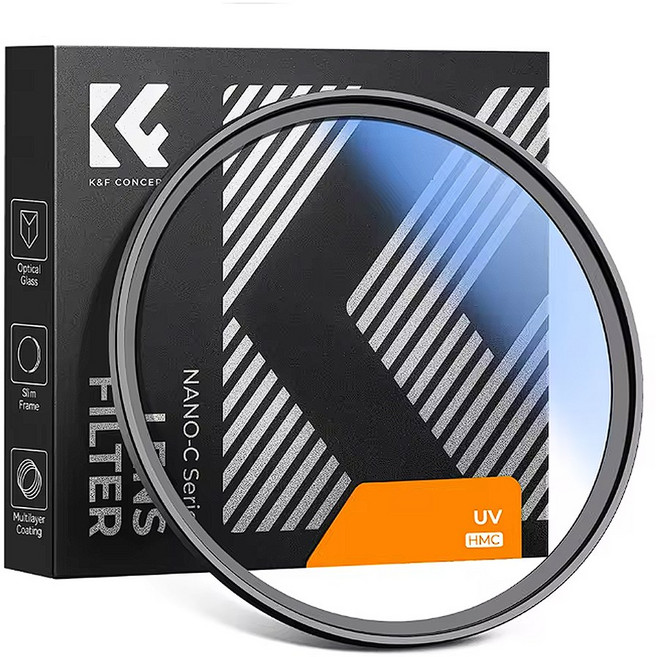 케이앤에프컨셉 NANO C Silm HMC MC UV 렌즈 필터, 1개, 82mm
