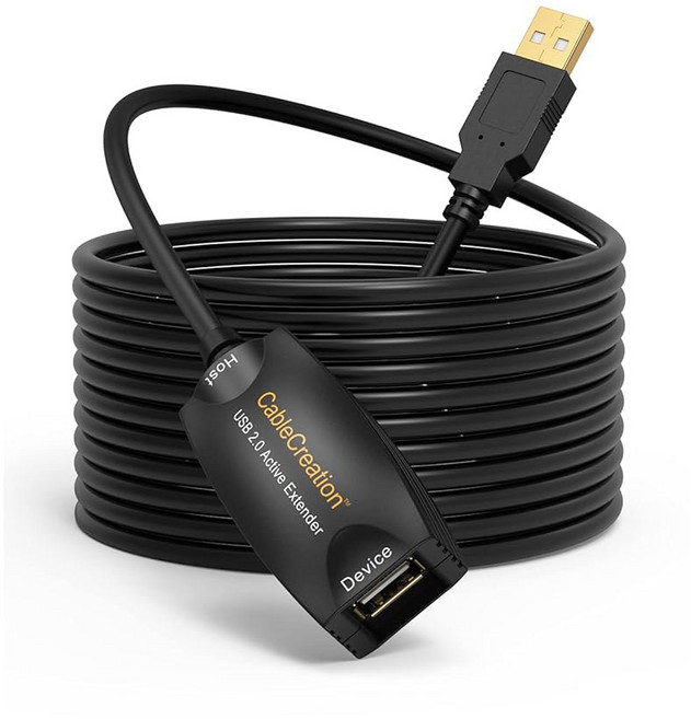 CableCreation 활성 USB 3.0 연장 케이블 5m 남성-여성 신호 증폭 Oculus Rift/Quest/Quest 2 VR/Link Valve Index VR Xb, USB 2.0-1Pack, 1개