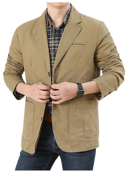 Krismile봄가을 간절기 마이 면자켓 콤비 캐주얼 블레이저 정장 자켓 중년 아빠 선물Krismile4*29