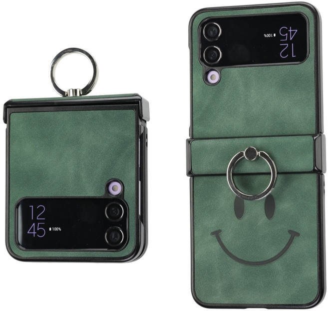 삼성 갤럭시 Z플립 풀보호 스마일 링 거치 커버 케이스