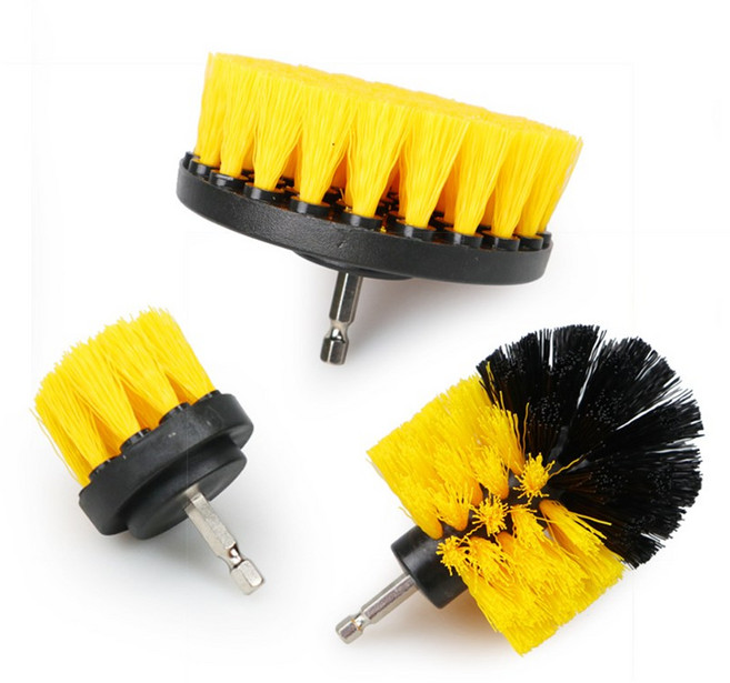 세차용 드릴 브러쉬 청소솔 닦아드릴 3종세트, 드릴브러쉬 3종세트, 1개