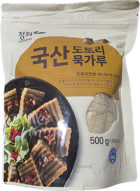 청화 국산 도토리 묵가루, 1개, 500g