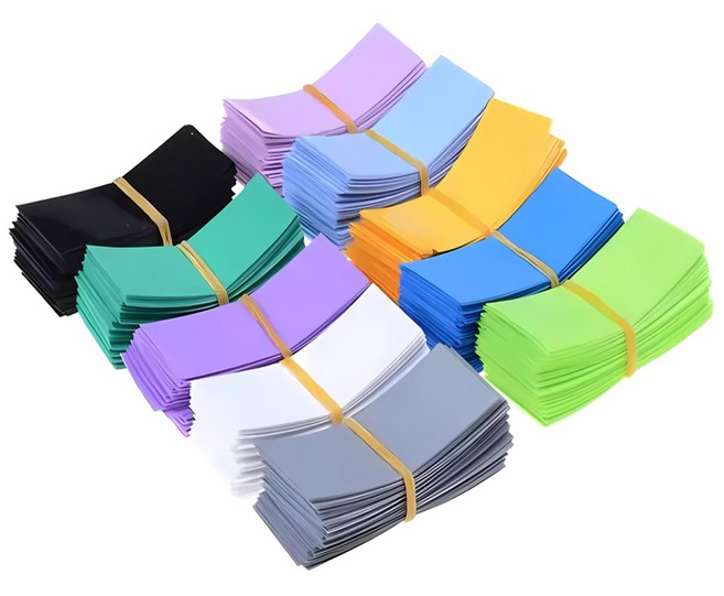 18650 배터리 수축 튜브 필름 비보호 100개, 레드 100pcs, 1세트