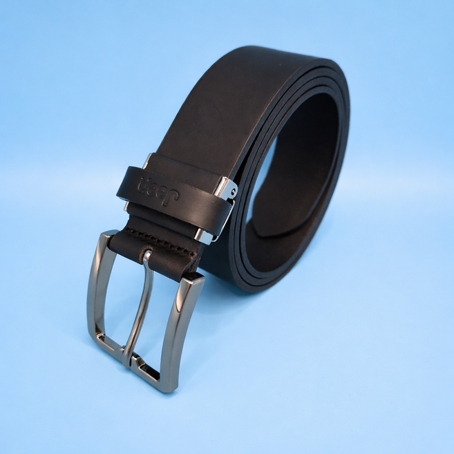 지프 Jeep 남성 소가죽 벨트 남자 캐주얼 통가죽 허리띠