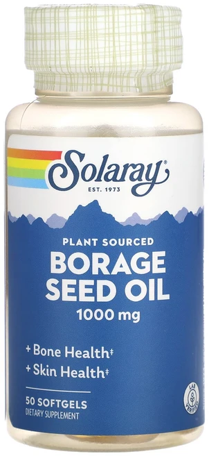 Solaray 보리지씨 오일 1000mg 소프트젤 50정, Solaray보리지씨오일1000mg소프트젤50정, 1개 - 쿠팡