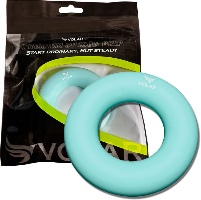 VOLAR 미니 실리콘 도넛형 악력기, 노르딕그린(20lb)