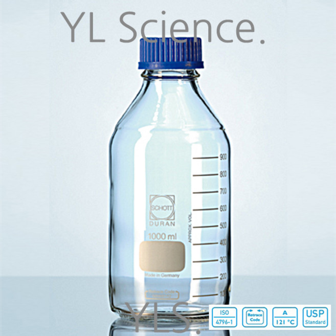 (YLS) Duran 듀란 메디아병 1000ml (1L) ~ 2000ml (2L) 샘플병 시약병 샘플보관용기 Laboratory Media Bottle, 2000ml (2L) 1ea, 1개