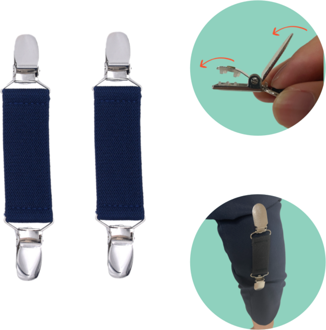 포그디 멜빵 셔츠 옷집게 시트 팔 소매집게