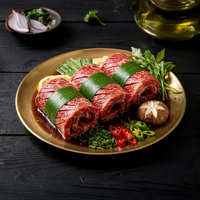 산야초 댓잎갈비 돼지 갈비 왕갈비 대용량 캠핑 6인분, 1개, 2kg