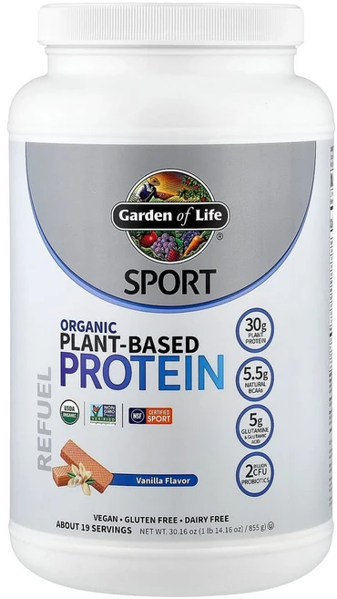 가든오브라이프 Sport 식물성 단백질 바닐라 806g(1lb 12oz), 1개, 806g - 쿠팡