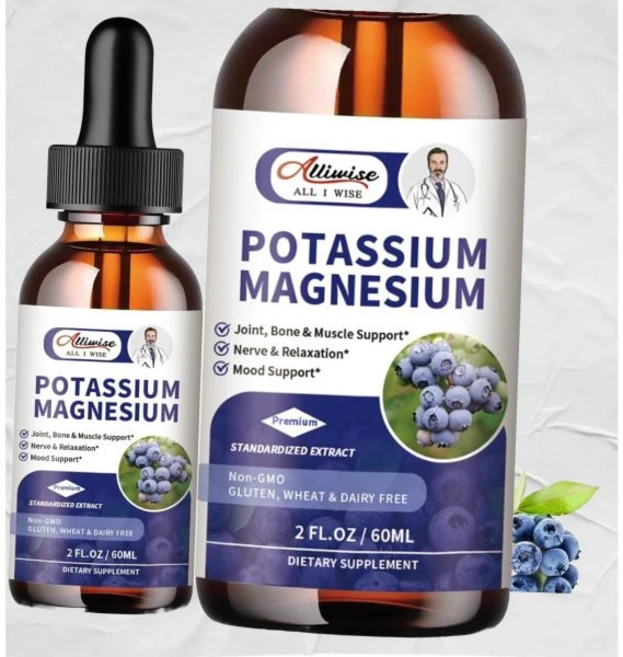 2개입 칼륨 마그네슘 액상 고흡수 진정 복합체 플러스 칼슘 비타민D3 아연 다리 경련 뼈 에너지 지원용 4액, 2개입 칼륨 마그네슘 액상 - 고흡수 진정 복합체 플러 - 쿠팡