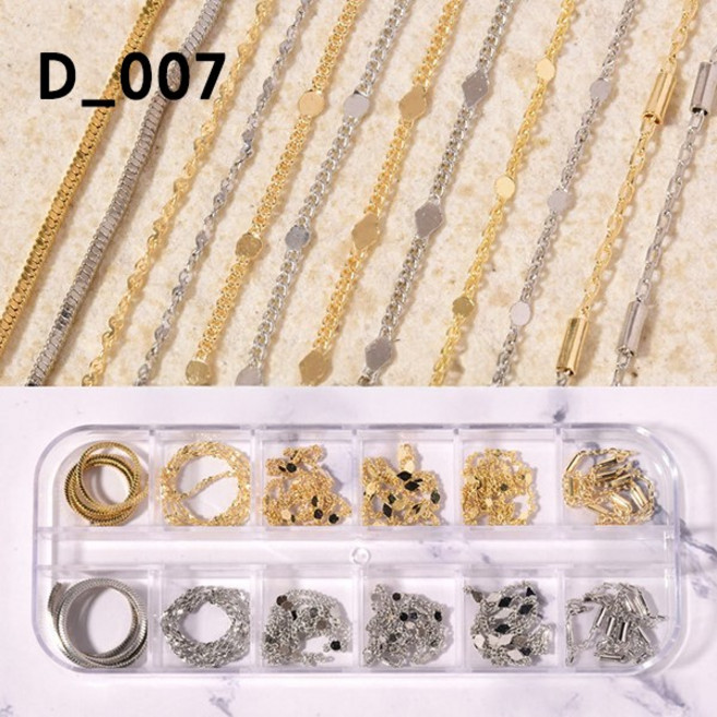 치프몰 스톤 네일 파츠 세트 81종, 1개, D_007