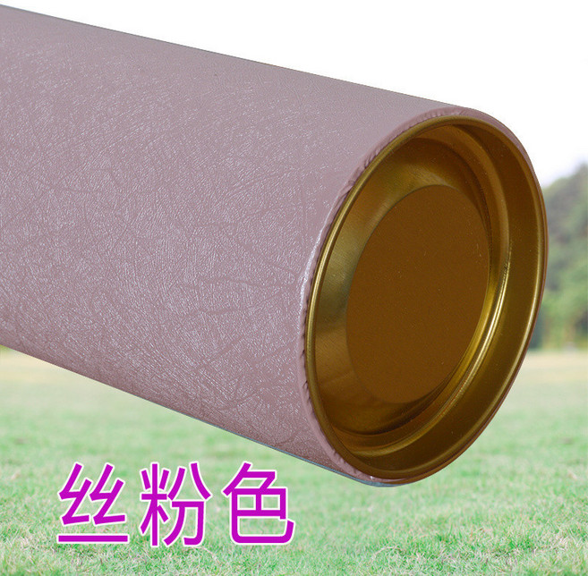 特大號加厚畫筒密封防潮收藏筒 海報字畫包裝海報筒收納桶 01, 1個, 絲粉色,外32 內空30X8.3釐米