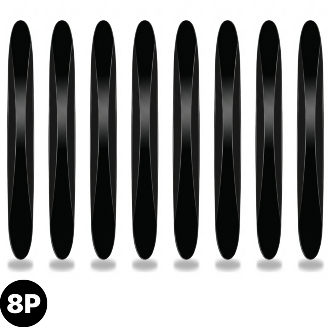 노르타 깔끔한 자동차 문콕방지가드 스크래치 방지, 8개, 블랙