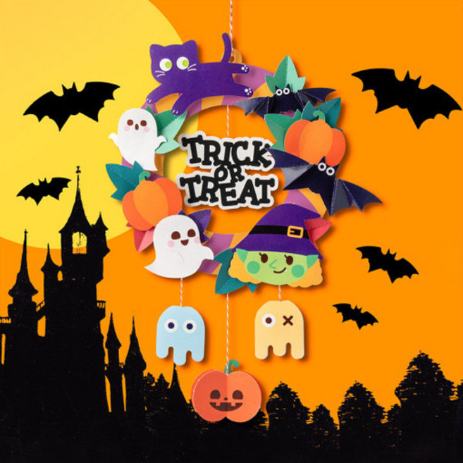 할로윈 종이 리스만들기 / 어린이 유치원 초등