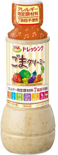 일본 SSK 참깨 크리미 드레싱 300ml 3병 521322, 일본 SSK 참깨 크리미 드레싱 300ml 3병 521