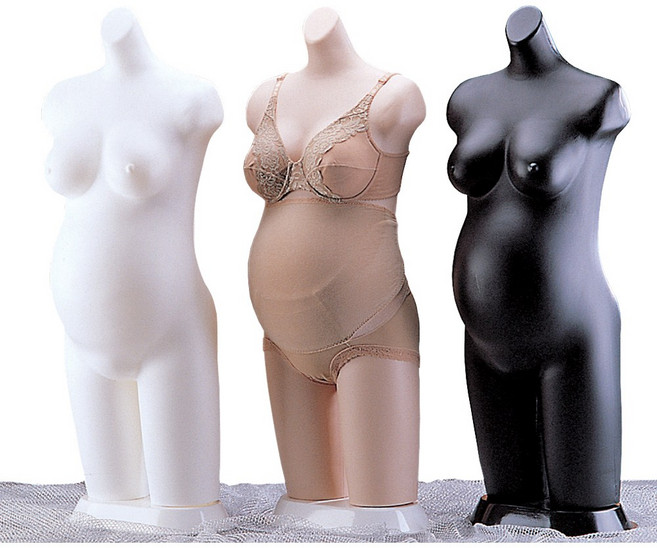 임산부 토르소 여자 속옷 란제리 임부복 마네킹, 1개, 흑색