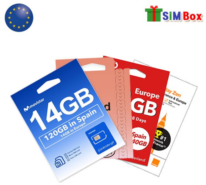 유럽유심 스페인 프랑스 이탈리아 터키 유심칩 동유럽 서유럽 인천공항 7일 10일 30일, 1개, 튀르키예 포함 39개국 5GB