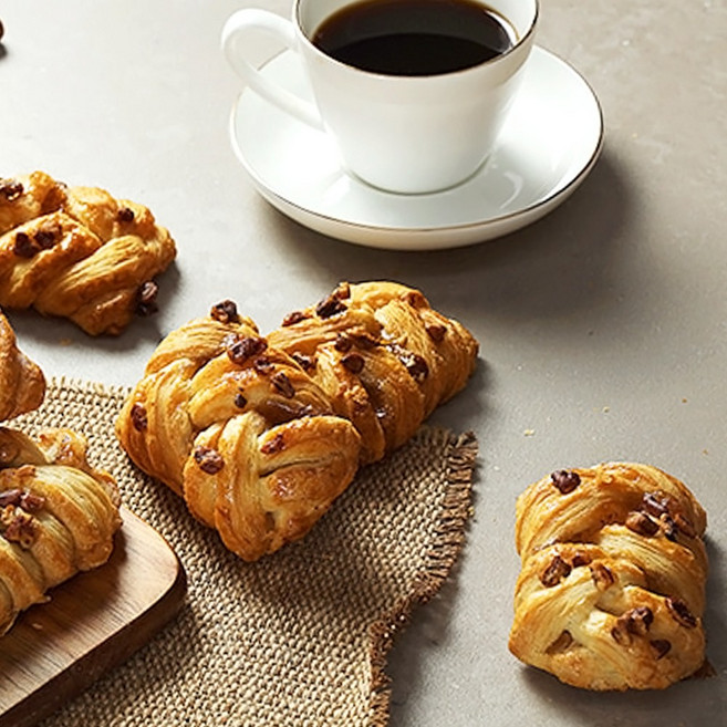 [도도나몰] 삼양사 서브큐 미니 메이플 피칸 플레이트 냉동생지, 42g, 24개