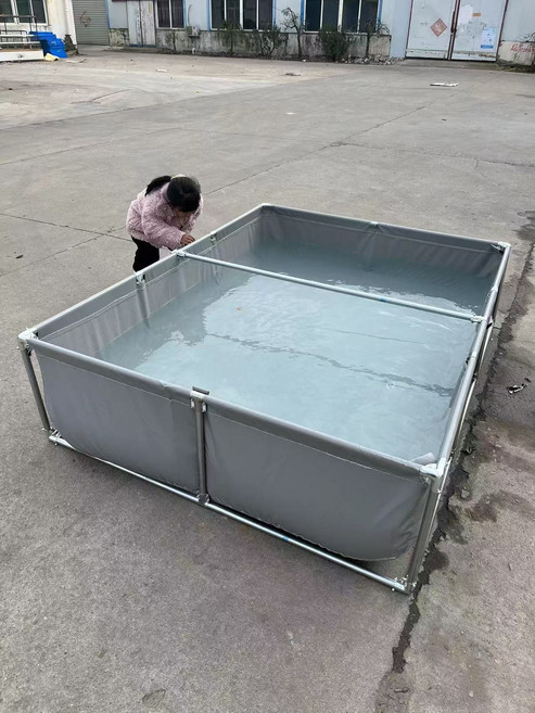 대형 간이 수조 횟집 방수포 양어장 연못 방수포, 1m, 그레이 0.6m