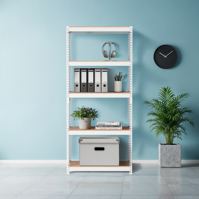 스피드랙 V2 5단 선반 900 x 400 x 2100 mm, 화이트(앵글)