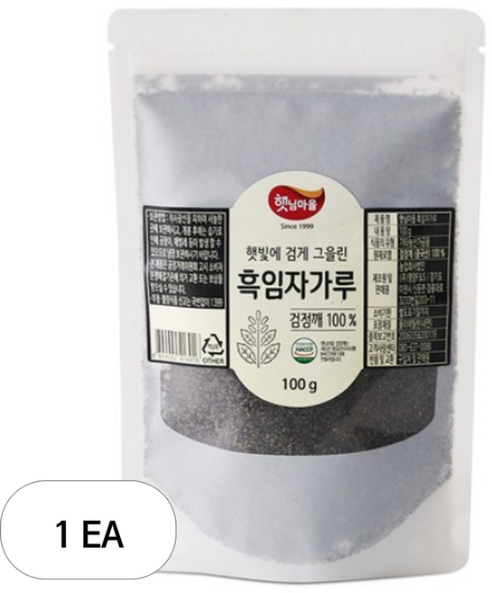 햇님마을 햇빛에 검게 그을린 흑임자 가루, 100g, 1개
