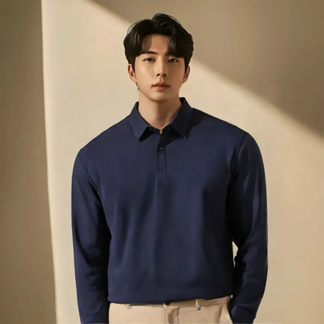 어썸유닛 남성 pk 긴팔 카라티