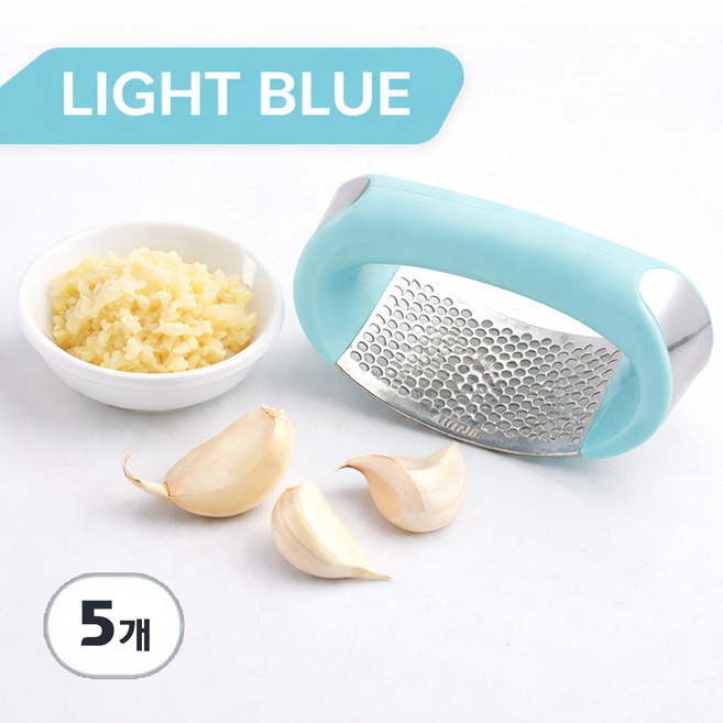 코코프랜 스텐 마늘다지기 2세대 고급형 디자인 4가지 칼라, 5개, 블루