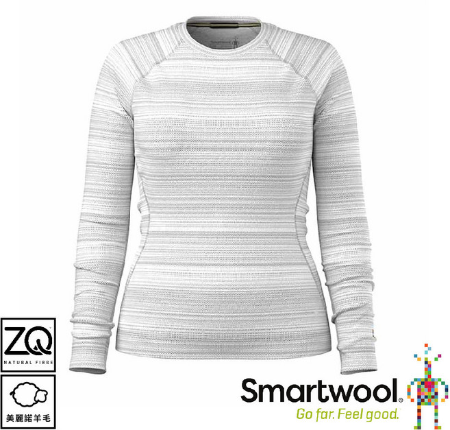 SmartWool 女 Thermal 美麗諾羊毛圓領長袖 SW016370