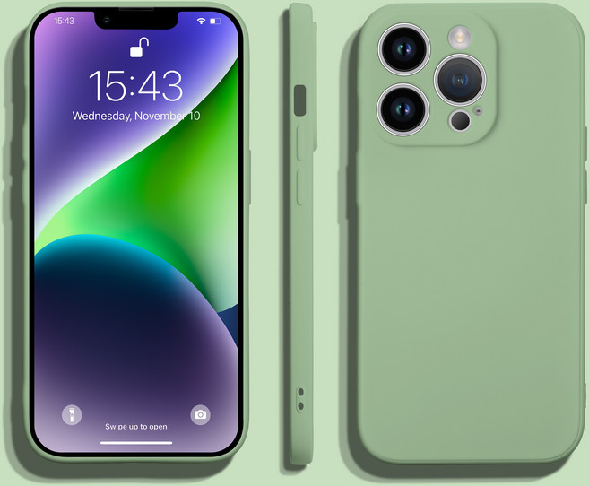 하루글림 아이폰 리퀴드 실리콘 휴대폰 케이스