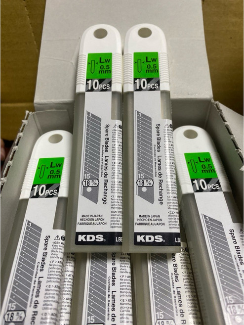 KDS美工刀片一盒10片裝 鋒利耐用 適用於辦公、學習和手工製作, 1個, 含稅價請給統一編號