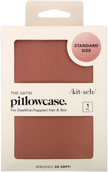 Kitsch 새틴 베갯잇 스탠다드 크기 테라코타 베갯잇 1개, Kitsch새틴베갯잇스탠다드크기테라코타베갯잇1개 - 쿠팡
