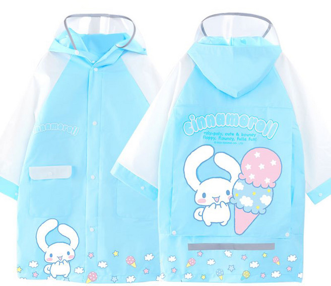GOYES 산리오 캐릭터 우비 초등학생 전신 우비 어린이비옷