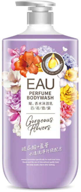 EAU 香水沐浴乳 百花霓裳, 1瓶, 1000ml