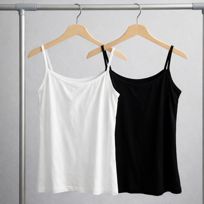 여성 기본 끈나시 슬림핏 이너 나시티 3P세트