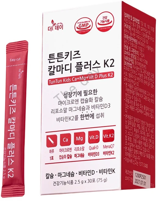 더데이 튼튼키즈 칼마디 플러스 k2 딸기맛, 75g, 1개, TD0052 - 쿠팡