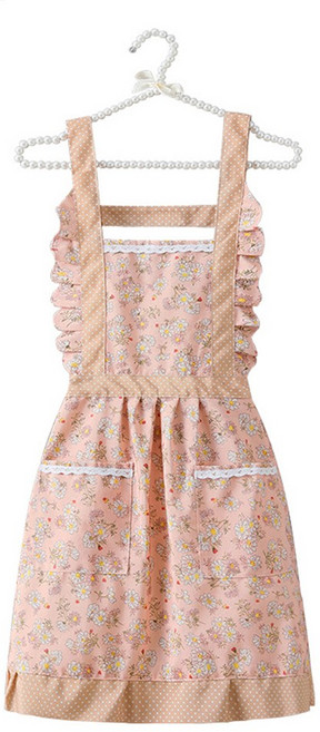 방수 오염방지 캔버스 남녀공용 식당 주방 앞치마, 1개, 핑크색