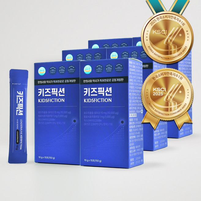 리더뮨 키즈픽션 촉진원료 솔루션 1박스, 6개, 150g
