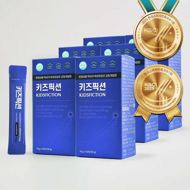 리더뮨 키즈픽션 촉진원료 솔루션 1박스, 6개, 150g - 쿠팡