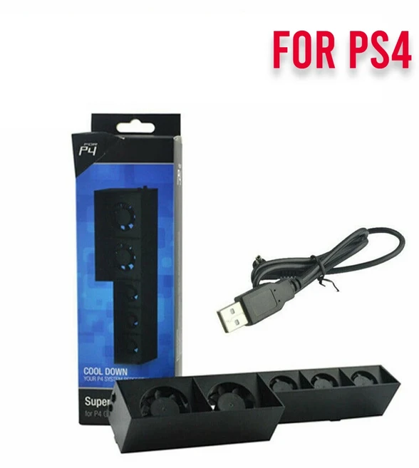 Tp4-005 스마트 터보 온도 제어 자동 Usb 냉각 쿨러 Sony Playstation Ps 4 Ps4 Pro 방사선 팬용 5 팬, 01 for PS4
