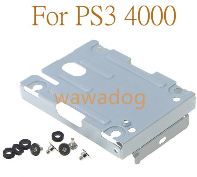 소니 PS3 슬림 4000용 금속 하드 디스크 드라이브 HDD 장착 브래킷 홀더 나사 키트 1세트