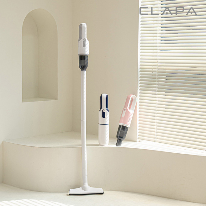 누적 45만대 판매 클래파 가벼운 미니 무선청소기 원룸 + 다용도툴, 블루