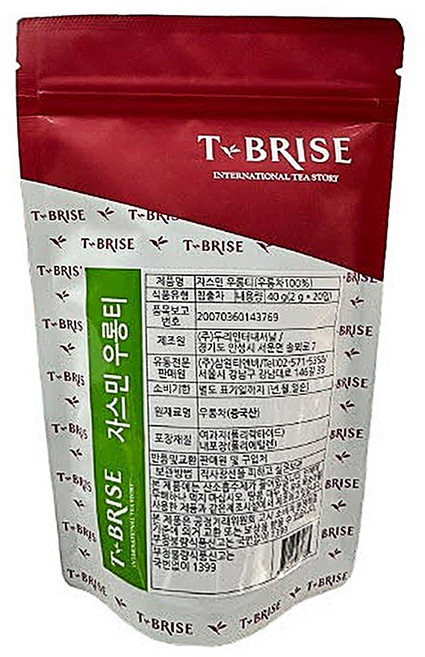 브리즈 자스민 우롱티 20티백, 20개입, 1개, 2g