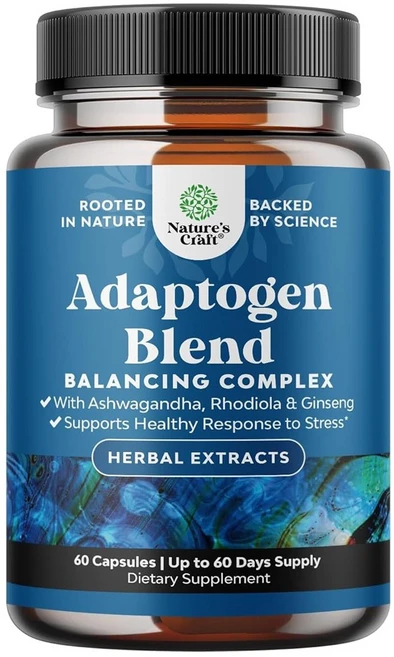 네이처스크래프트 아답토젠 블렌드 허벌 추출물 아슈와간다 캡슐, 1개, 60정 - 쿠팡