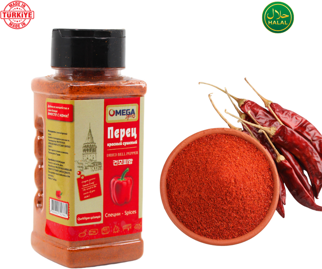 Omega Turkish Paprika Powder Halal 오메가 터키산 건조 파프리카 파우더 할랄, 1개, 100g