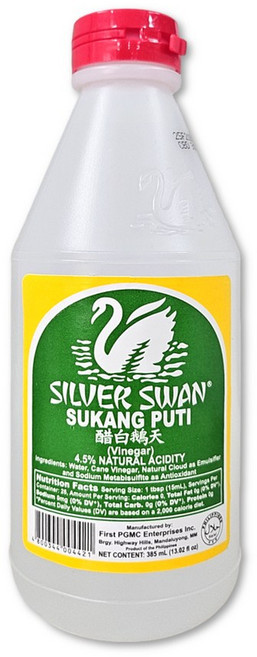 Silver Swan Sukang Puti 실버스완 수강 푸티 식초, 1개, 385ml